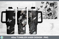 GorgeousCottage Flowers Laser 40oz Tumbler design.