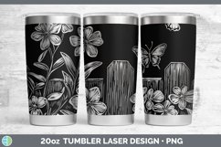 GorgeousCottage Flowers Laser 20oz Tumbler design.