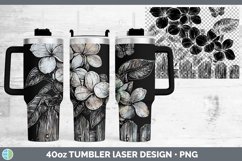 GorgeousCottage Flowers Laser 40oz Tumbler design.