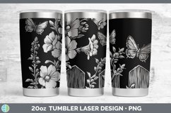GorgeousCottage Flowers Laser 20oz Tumbler design.