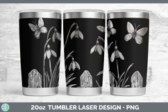 GorgeousCottage Flowers Laser 20oz Tumbler design.