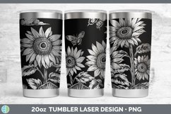 GorgeousCottage Flowers Laser 20oz Tumbler design.