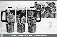 GorgeousCottage Flowers Laser 40oz Tumbler design.