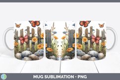 GorgeousCottage Garden Mug Wrap design.