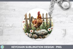 GorgeousCottage Garden Keychain design.