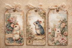 Cottage Garden Mouse Junk Journal Pages Product Image 5