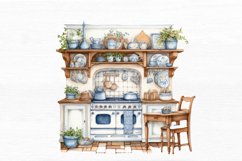 Cottage Kitchen Collection Watercolor Sublimation Clipart Product Image 2