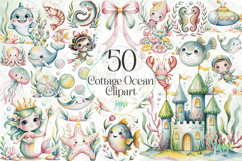 Cottage Ocean Clipart Bundle Product Image 1