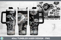 GorgeousCottage Safari Laser 40oz Tumbler design.