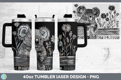 GorgeousCottage Safari Laser 40oz Tumbler design.