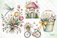 Cottage Spring Clipart Product Image 1