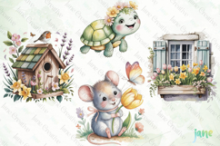 Cottage Spring Clipart Product Image 1