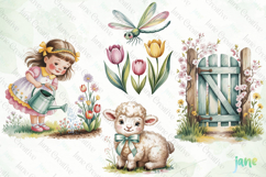 Cottage Spring Clipart Product Image 1