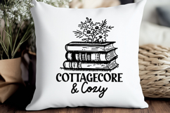 Cottagecore SVG | Cozy Vintage Book Lover Rustic Clipart Product Image 3