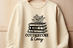 Cottagecore SVG | Cozy Vintage Book Lover Rustic Clipart Product Image 2