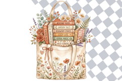 Cottagecore Book Lovers PNG Clipart Bundle Product Image 2