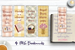 Cottagecore Aesthetic Bookmarks Set - Cozy Floral PNG Product Image 1