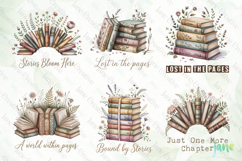 Cottagecore Books and Flowers Clipart Bundle Product Image 4