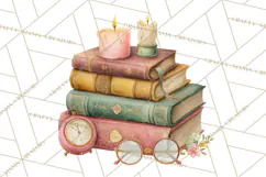 Cottagecore Clipart PNG, Whimsical Aesthetic Cozy Scenes Product Image 4
