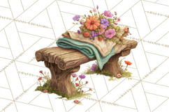 Cottagecore Clipart PNG, Whimsical Aesthetic Cozy Scenes Product Image 5