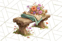 Cottagecore Clipart PNG, Whimsical Aesthetic Cozy Scenes Product Image 5