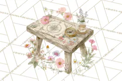 Cottagecore Clipart PNG, Whimsical Aesthetic Cozy Scenes Product Image 2