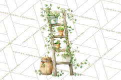 Cottagecore Clipart PNG, Whimsical Aesthetic Cozy Scenes Product Image 3