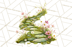 Cottagecore Clipart PNG, Whimsical Aesthetic Cozy Scenes Product Image 2