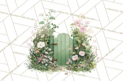 Cottagecore Clipart PNG, Whimsical Aesthetic Cozy Scenes Product Image 2