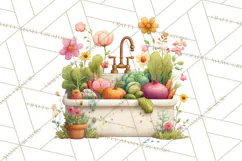 Cottagecore Clipart PNG, Whimsical Aesthetic Cozy Scenes Product Image 4