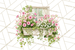 Cottagecore Clipart PNG, Whimsical Aesthetic Cozy Scenes Product Image 5
