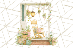 Cottagecore Clipart PNG, Whimsical Aesthetic Cozy Scenes Product Image 2