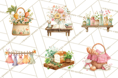 Cottagecore Clipart PNG, Whimsical Aesthetic Cozy Scenes Product Image 5