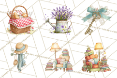Cottagecore Clipart PNG, Whimsical Aesthetic Cozy Scenes Product Image 4