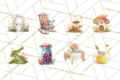 Cottagecore Clipart PNG, Whimsical Aesthetic Cozy Scenes Product Image 7