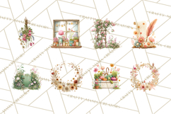 Cottagecore Clipart PNG, Whimsical Aesthetic Cozy Scenes Product Image 8