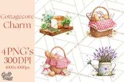 Cottagecore Clipart PNG, Whimsical Aesthetic Cozy Scenes Product Image 1