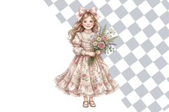 Cottagecore Coquette Girl PNG Clipart Bundle Product Image 2