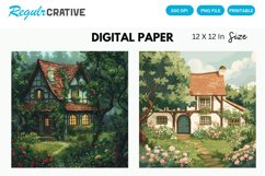 Cottagecore Digital Paper, Cottagecore Background Product Image 1