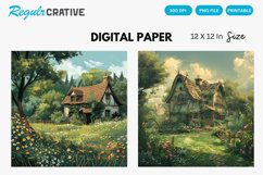 Cottagecore Digital Paper, Cottagecore Background Product Image 1