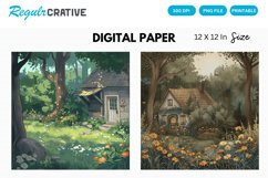 Cottagecore Digital Paper, Cottagecore Background Product Image 1