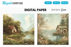Cottagecore Digital Paper, Cottagecore Background Product Image 1
