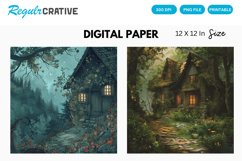 Cottagecore Digital Paper, Cottagecore Background Product Image 1