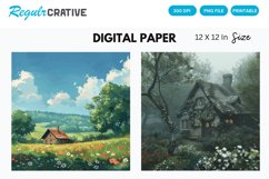 Cottagecore Digital Paper, Cottagecore Background Product Image 1