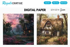 Cottagecore Digital Paper, Cottagecore Background Product Image 1