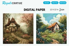 Cottagecore Digital Paper, Cottagecore Background Product Image 1