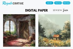 Cottagecore Digital Paper, Cottagecore Background Product Image 1