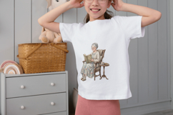 Cottagecore Elderly Woman Clipart Bundle | PNG Grandmother Product Image 4
