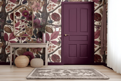 Vintage Wallpaper Painted Door Mockup PSD Product Image 7