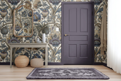 Vintage Wallpaper Painted Door Mockup PSD Product Image 10